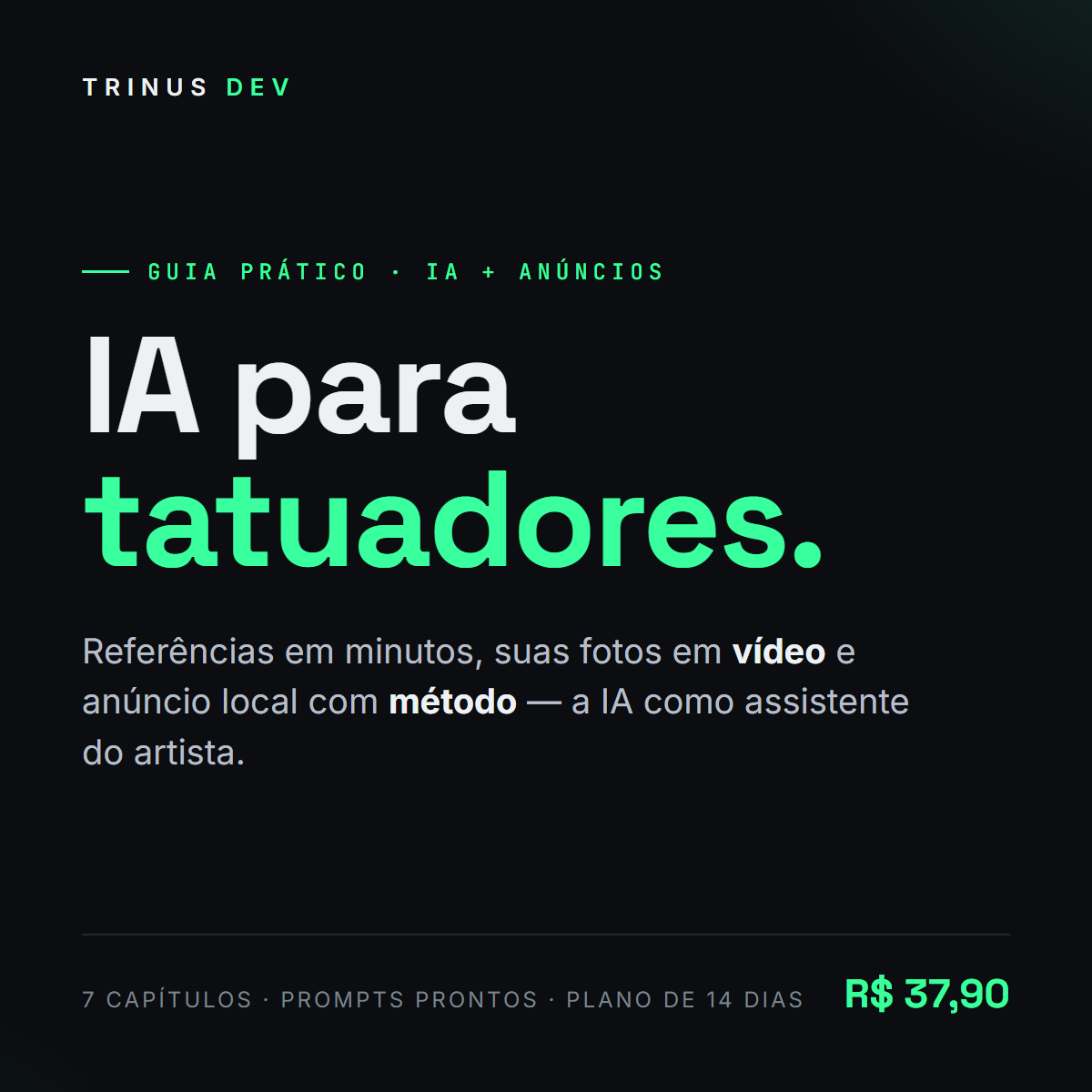 Capa do guia IA para Tatuadores